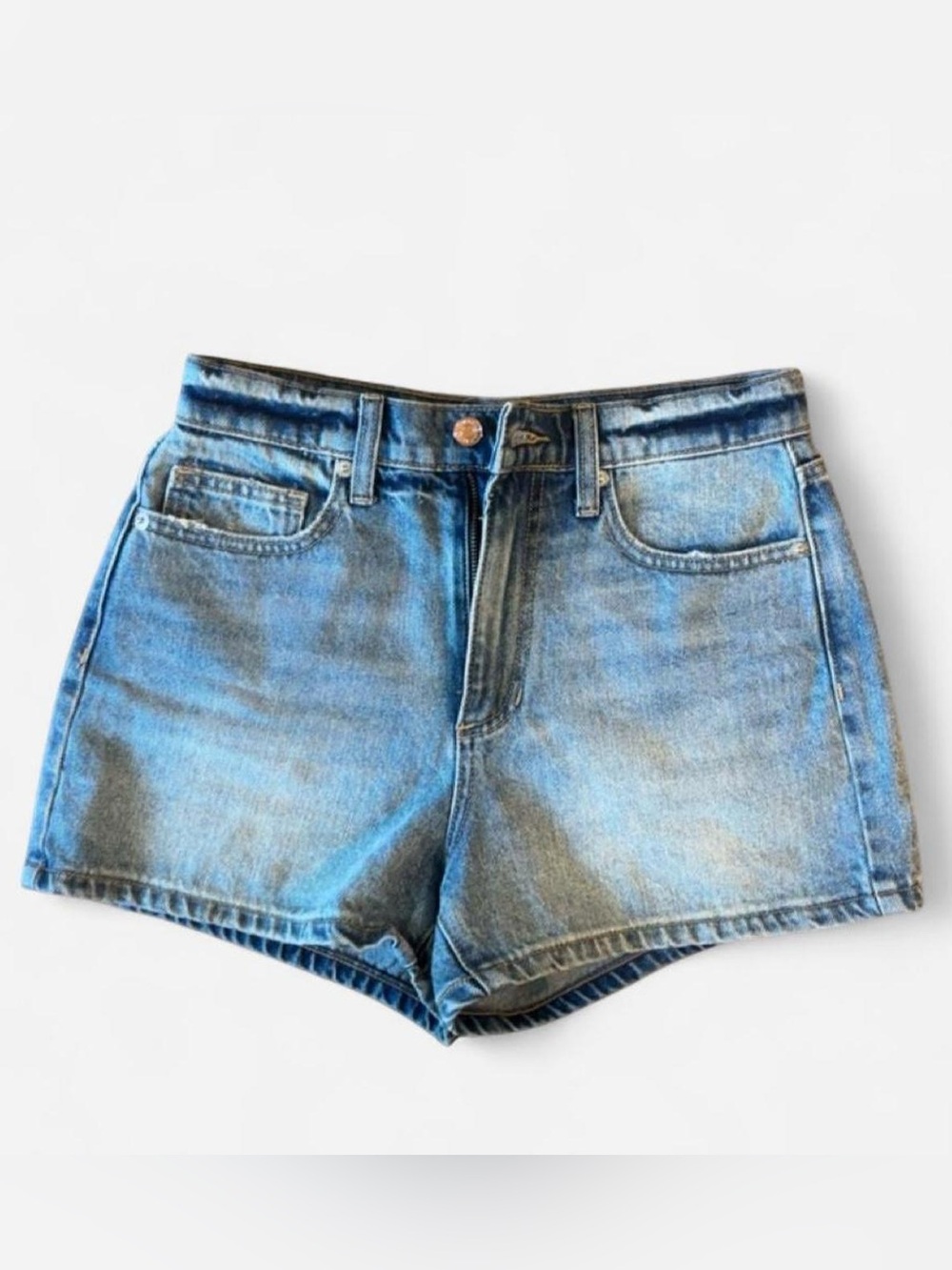 Thrifted High-Waisted Denim Jean Shorts - Size S